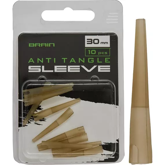 Протизакручувач Brain Anti Tangle Sleeve 30mm (10 шт / уп) Brown SGXA-CA10-5, фото 